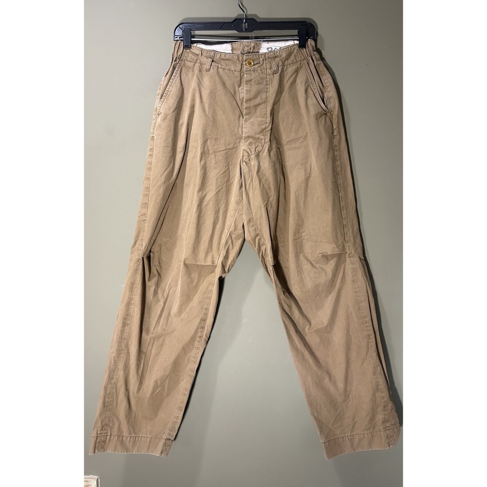 45R 45rpm Japanese Heritage Trousers Chino Baggy Utility Pants Mens Sz 29x29